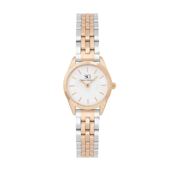 Relogio Feminino Mini Belle Bicolor Rose Gold 24mm