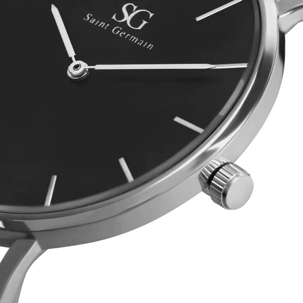 Relogio Saint Germain Harlem Black Silver 32mm - Image 2